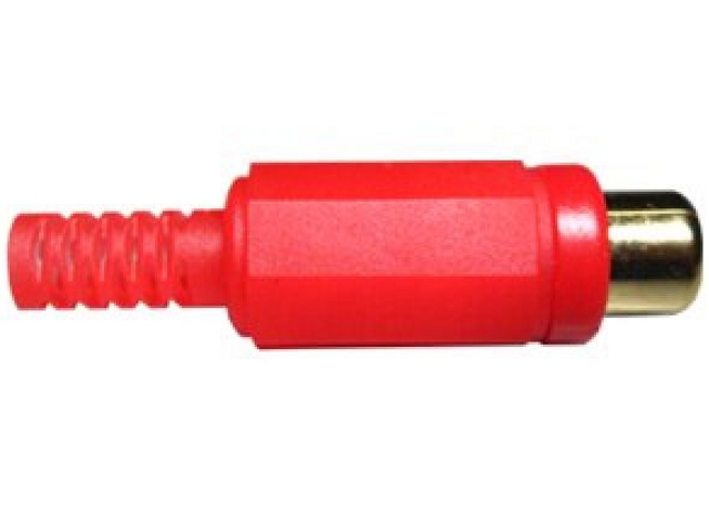 NTR 2509T-G RCA aljzat aranyozott - forrasztható véggel - piros 