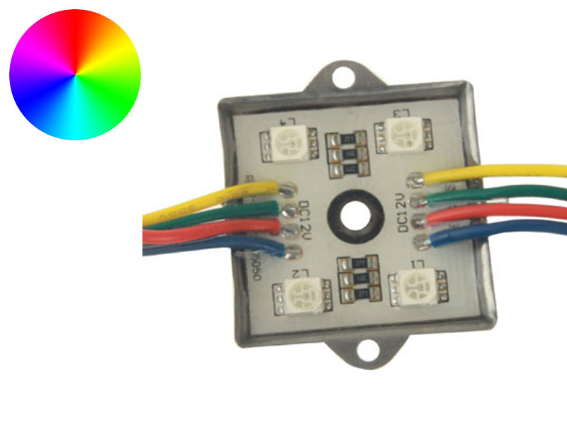 NTR LEDM04RGB 4xSMD5050 RGB LED modul 12V DC 0,72W 
