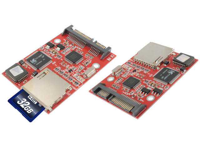 NTR ADAP49 SD/SDHC/MMC - SATA adapter (memóriakártya - SATA háttértár átalakító) 
