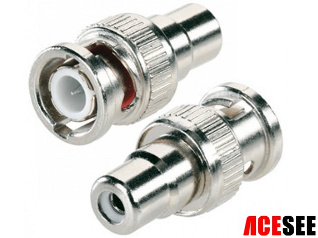 ACESEE ACC-T04 BNC dugó - RCA aljzat adapter (biztonsági kamerákhoz) 