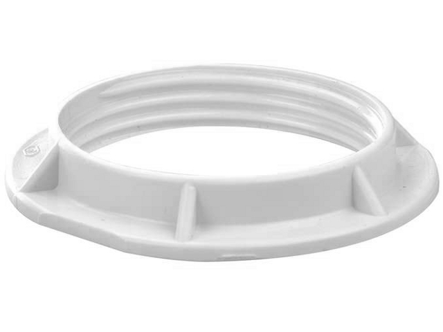 EMOS A2934 E27 műanyag rögzítőgyűrű szerelvénymenetes izzó foglalathoz - fehér 